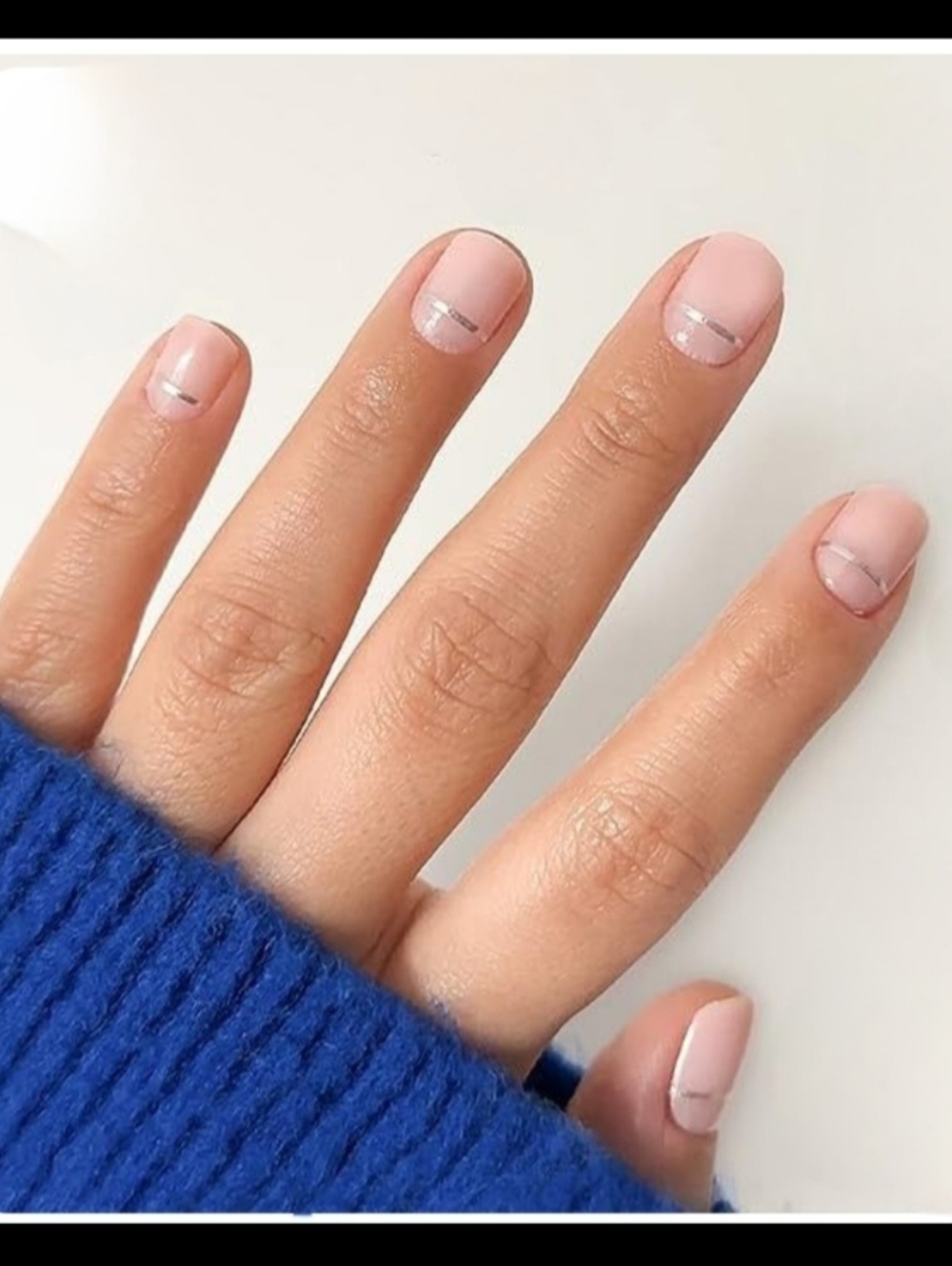 Glamnetic Silver Lining Super Short Press-On Nails
